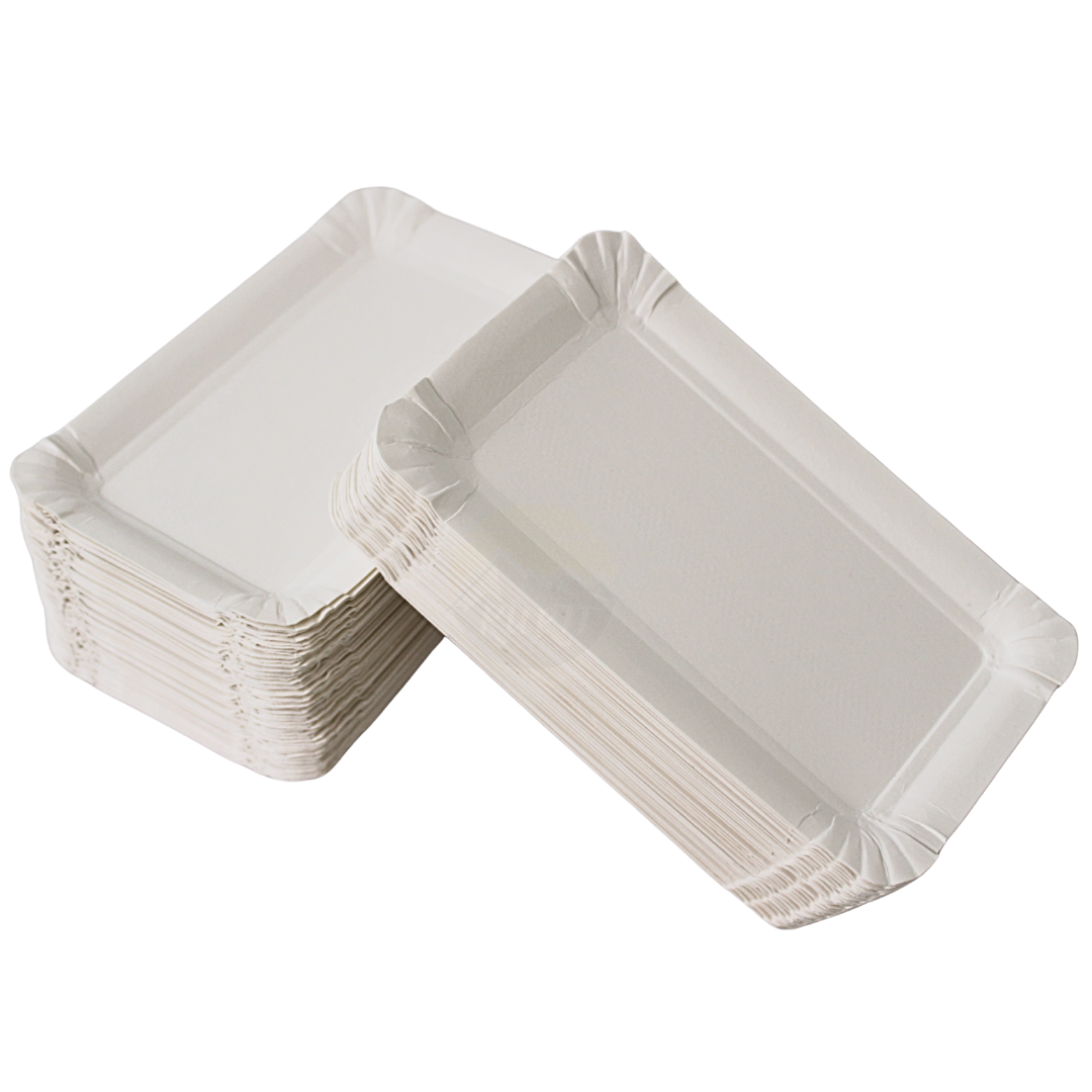 Paper plate/bowl 10x16cm white - 250 pieces