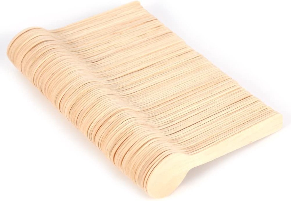 Wooden Tea Spoons, Ice Cream Spoon 100mm - 200 pieces
