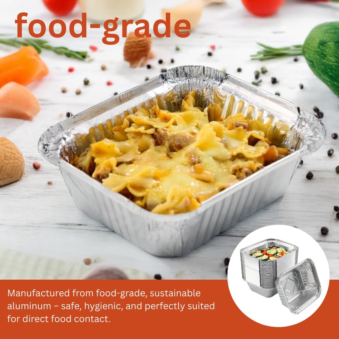 Aluminum container 450 L with lids - 100 pieces