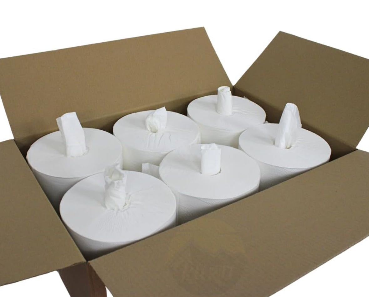 Handtuchrollen 1-lagig ohne Schlauch 300m - 6 Rollen