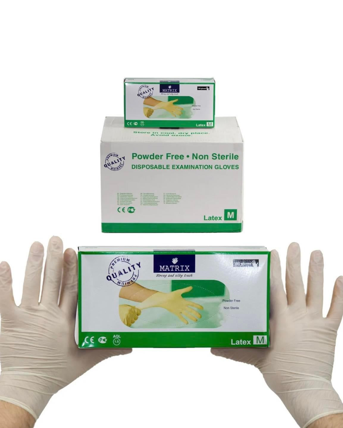 Nitrile gloves white Size L - 100 pieces