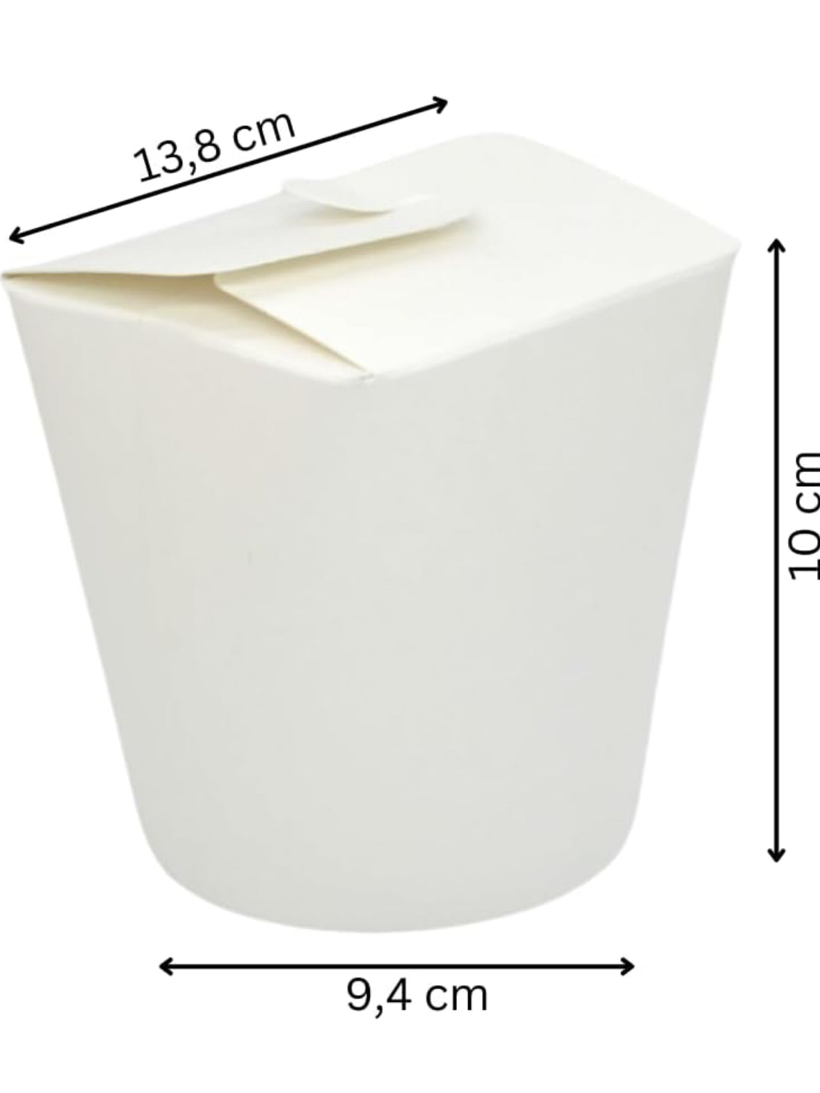 Noodle Box Blanco White 26 Oz - 750 ml