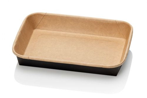 Kraft mikrobølgebeholdere 500 ml - 50 stykker