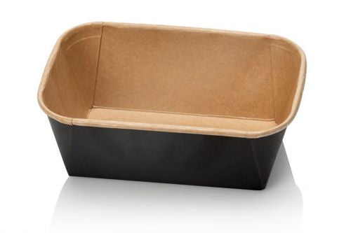 Kraft microwave containers 900ml - 50 pieces