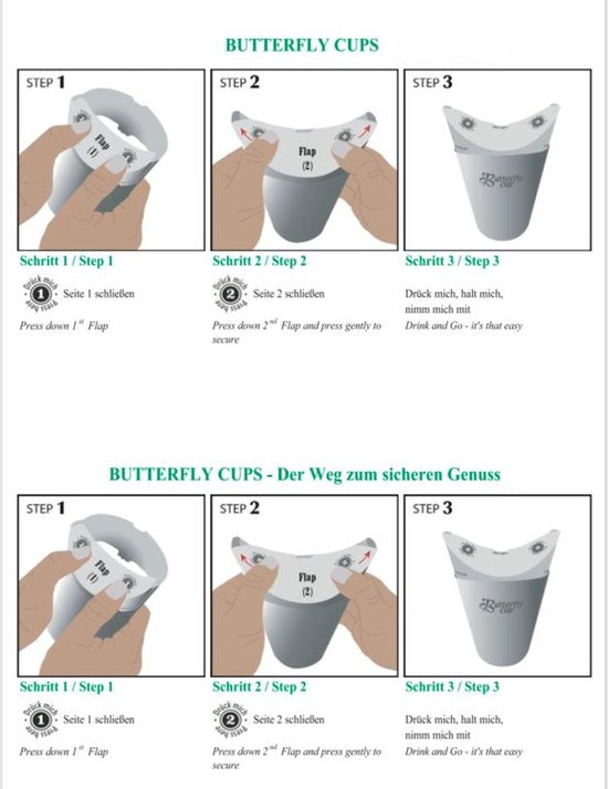 Kaffekopper sommerfugl 200 ml - 800 stykker
