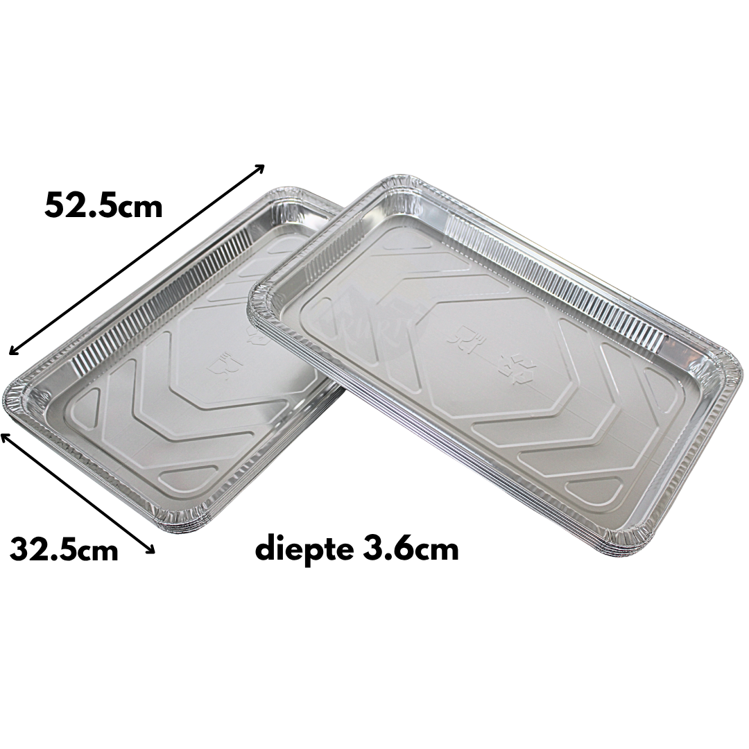 Menu tray aluminum 4850ml - 25 pieces