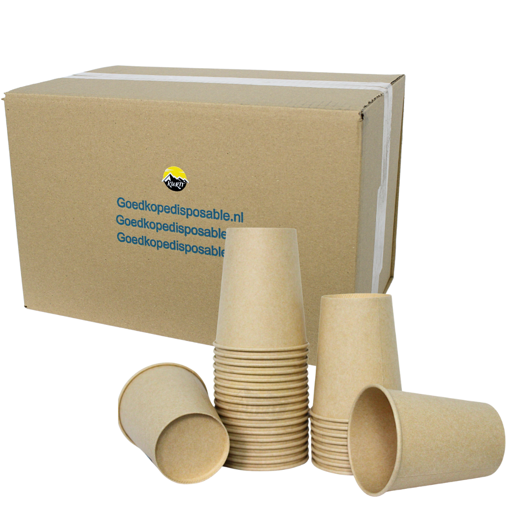 Coffee cups Brown 200ml - 1000 pieces