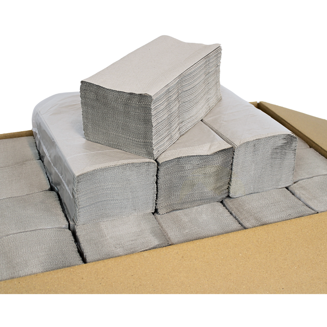 10.000 papirhåndklæder 1-lag, grå 25 x 23 cm, z fold papirhåndklæder, papirhåndklæder