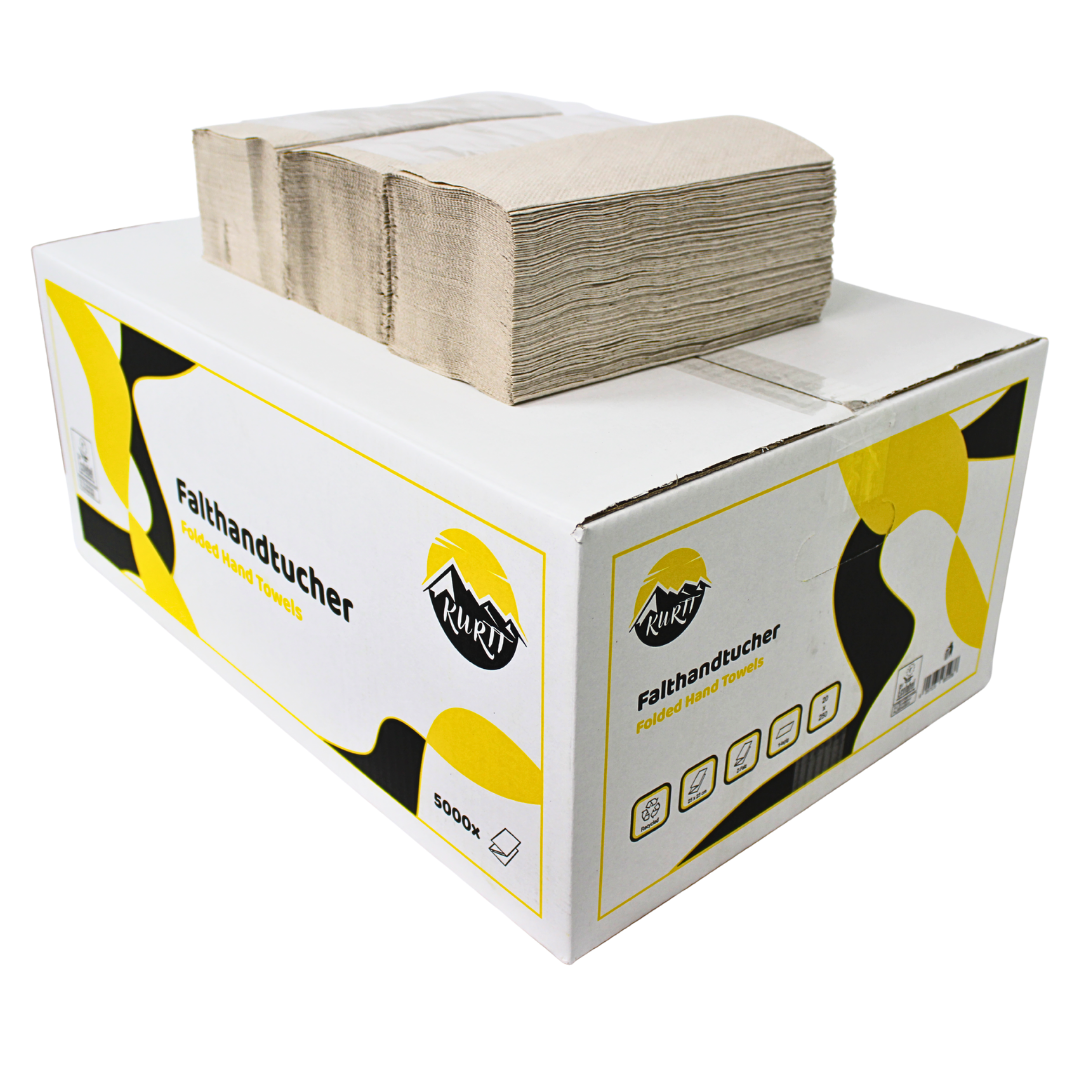 5000 stykker, papirhåndklæder 1-lag, grå 25 x 23 cm, z fold papirhåndklæder, papirhåndklæder