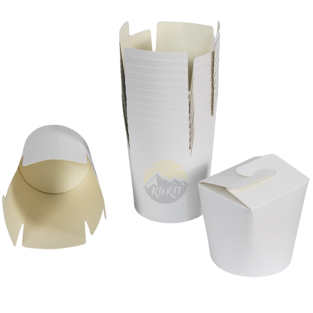 Noodle Box Blanco White 26 Oz - 750 ml