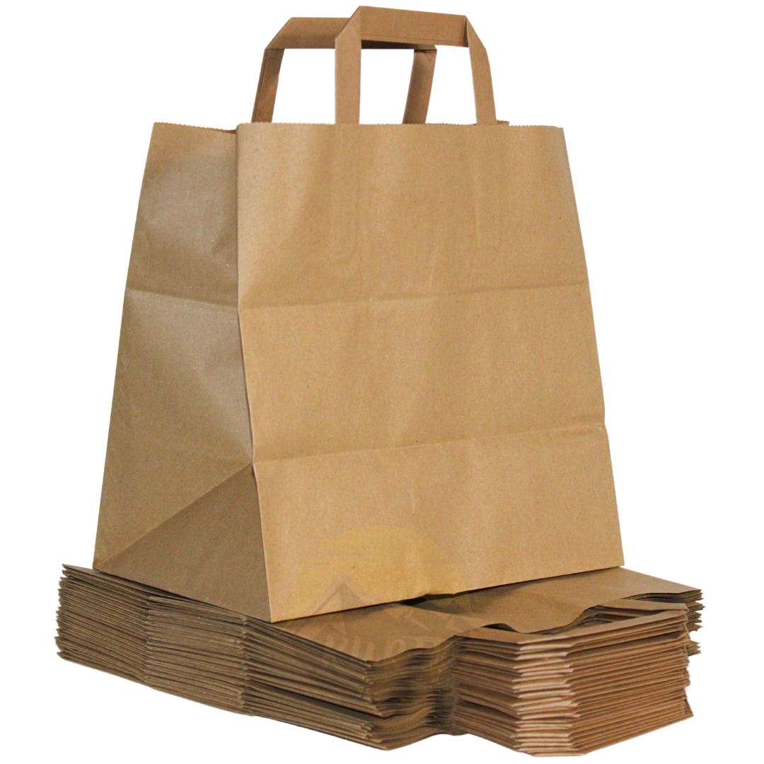 Papiertragetasche braun 26 + 17 x 25 cm