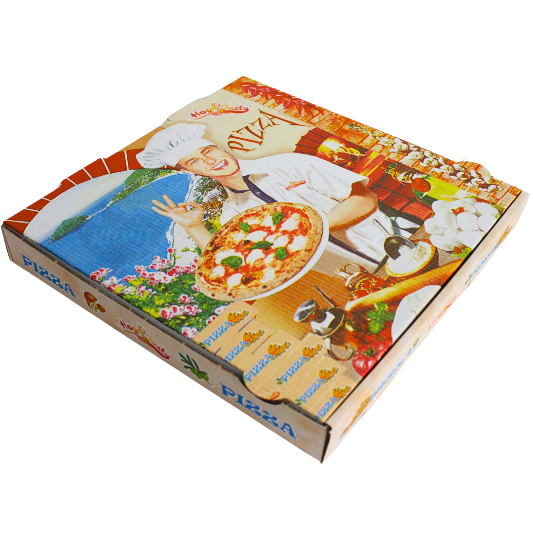 Pizza cardboard White 30x30x4 cm - 100 pieces