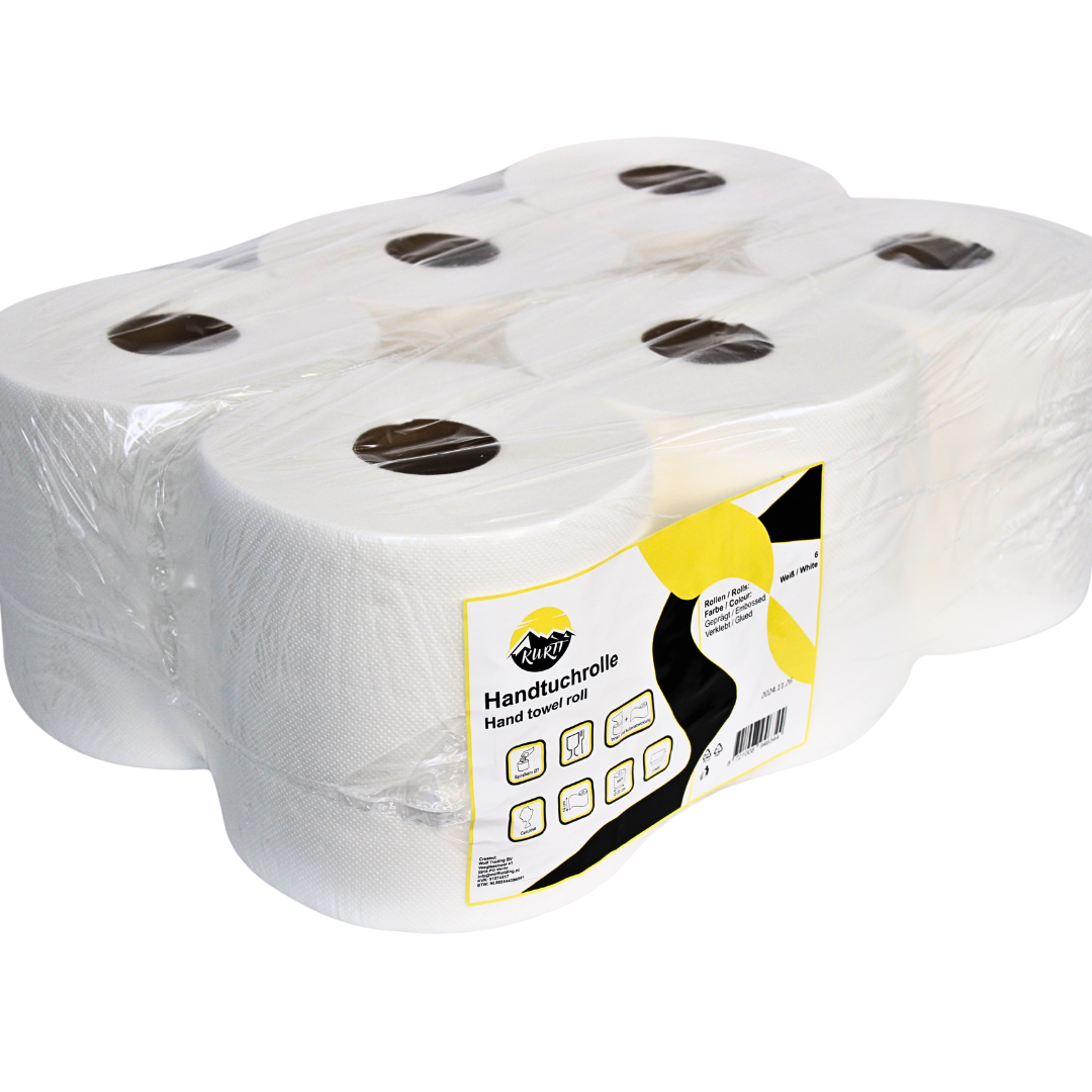 CLEANING ROLLER 6PCS - CLEANING PAPER HIGH WHITE 100% CELLULOSE