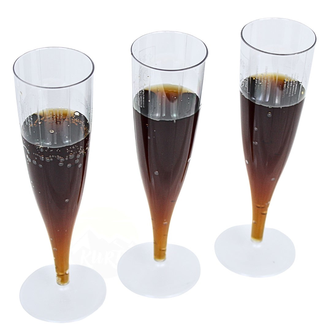 Champagneglazen Plastic Hard PS 135ml – 10 stuks | Herbruikbaar Plastic Champagnefluit Transparant Feest Event