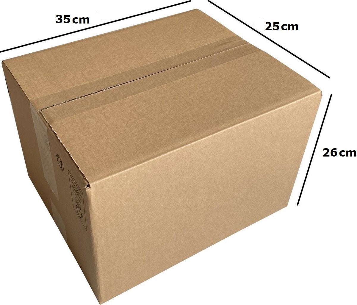 Verzenddozen - 35x25x26cm - 20 stuks