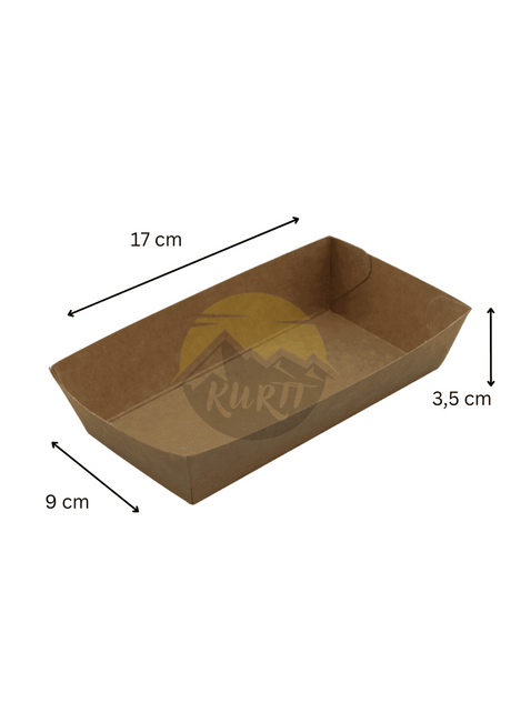 Snack containers A13 Kraft paper - 100 pieces