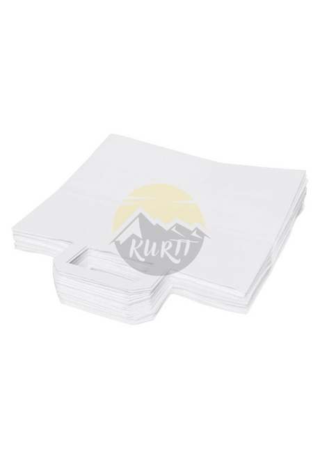 Paper carrier bag white 26 + 17 x 25 cm - 250 pieces