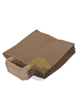 Paper carrier bag brown 26 + 17 x 25 cm - 250 pieces