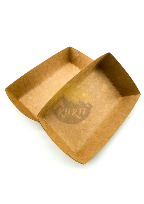 Snack containers A14 Kraft paper - 100 pieces