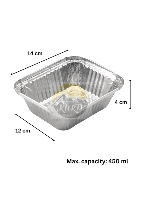 Aluminiumbehälter 450 L mit Deckel - 100 Stück