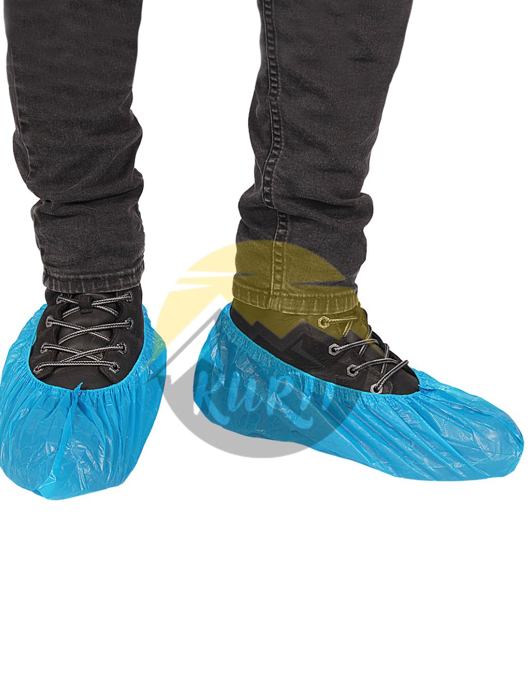 Einweg Überschuhe CPE blau – 100 Stück