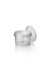 Feinkostbecher PP Transparent 280ml Rund – Originalitätsverschluss Sauce Salat | 10/20/50 Stück