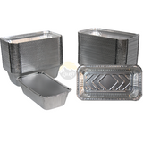 Aluminum container 670 L with lids - 100 pieces