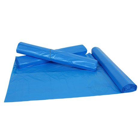 Müllsäcke HDPE 70x110cm Blau Typ 25 Auf Rolle | 500 Stück