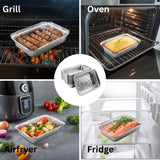 Aluminum tray R1-845L with lids - 100 pieces