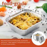 Aluminum container 450 L with lids - 100 pieces