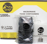 250x Magnetronbakjes met deksel - meal prep bakjes - stevig en flexibel - vershoudbakjes