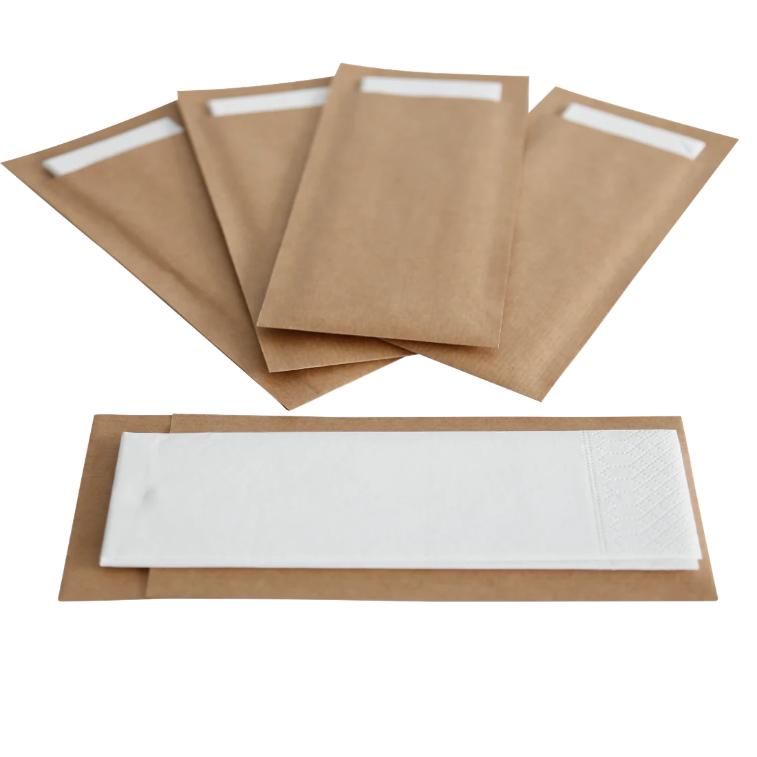 Cutlery bags including tissue - 100 pieces