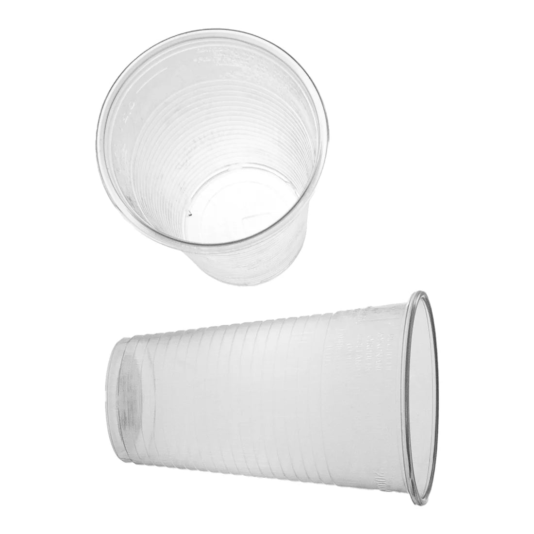 Disposable drinking cups transparent 0.2l - 100 pieces