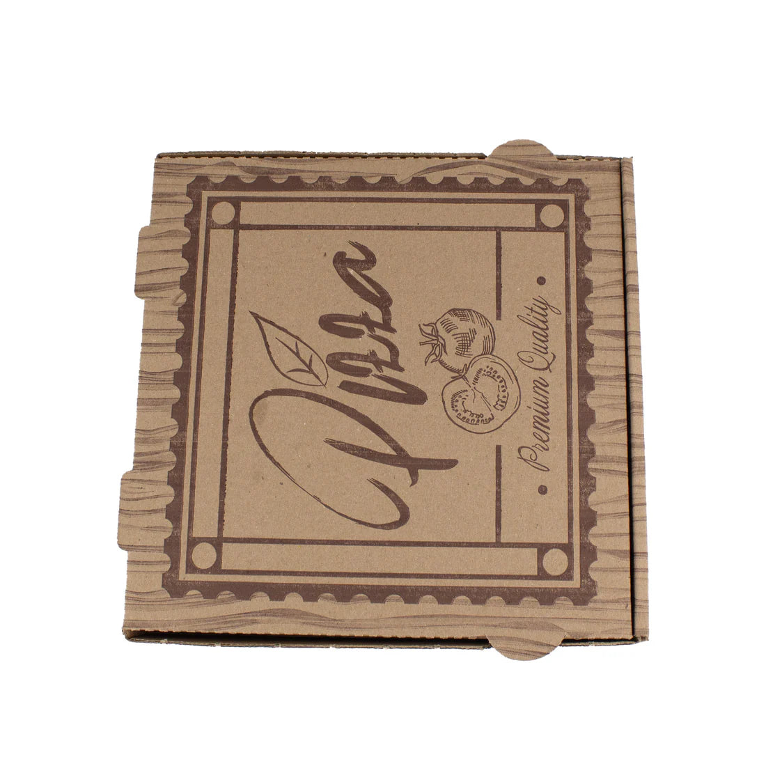 Pizza cardboard Brown 30x30x4 cm kraft - 100 pieces