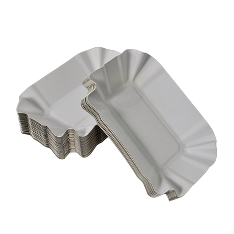 Scalloped cardboard tray - 250 pieces