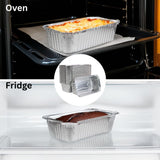 Aluminum container 670 L with lids - 100 pieces