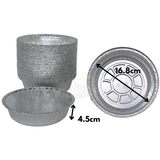 Aluschalen C801-770L rund mit deckel - 100 Stück