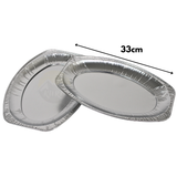Aluminium Ovenschalen 33cm, 10 stuks - Wegwerp Schalen Catering Horeca