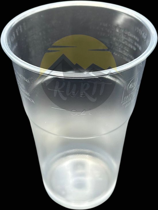 Transparente Becher/Bierbecher 300 ml – 100 Stück