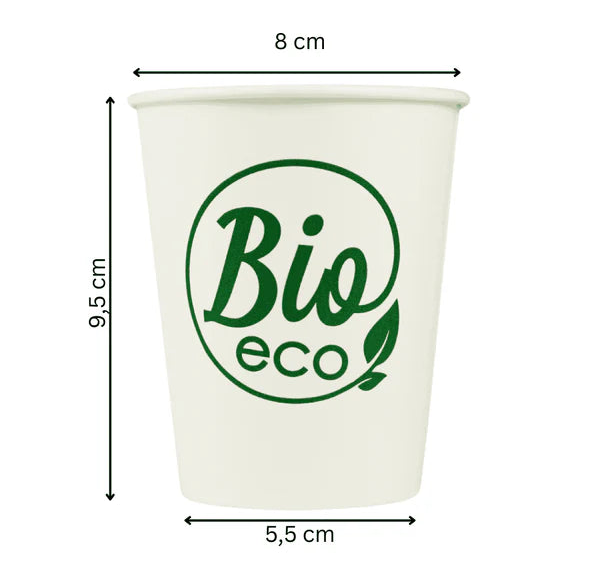 Plastikfreie Kaffeebecher BIO – 1000 Stück