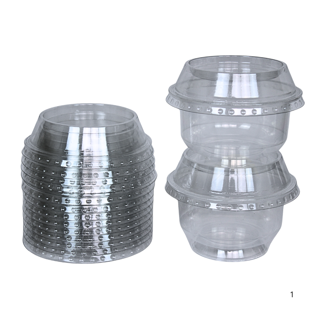 PP Dessertbecher auf Fuß, 95 mm – 10 Stück