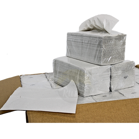 KURTT Falthandtücher Z-Falz 2-lagig Recycling Zellstoff – 10.000 Blatt | Papierhandtücher Spender Restaurant Büro