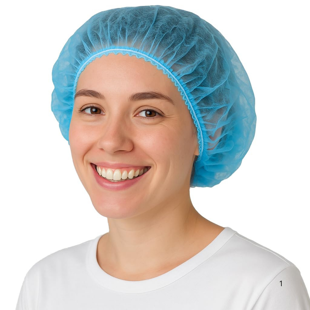 PP Hairnets Blue Non-woven beret - 100 pieces