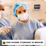 PP Hairnets Blue Non-woven beret - 100 pieces