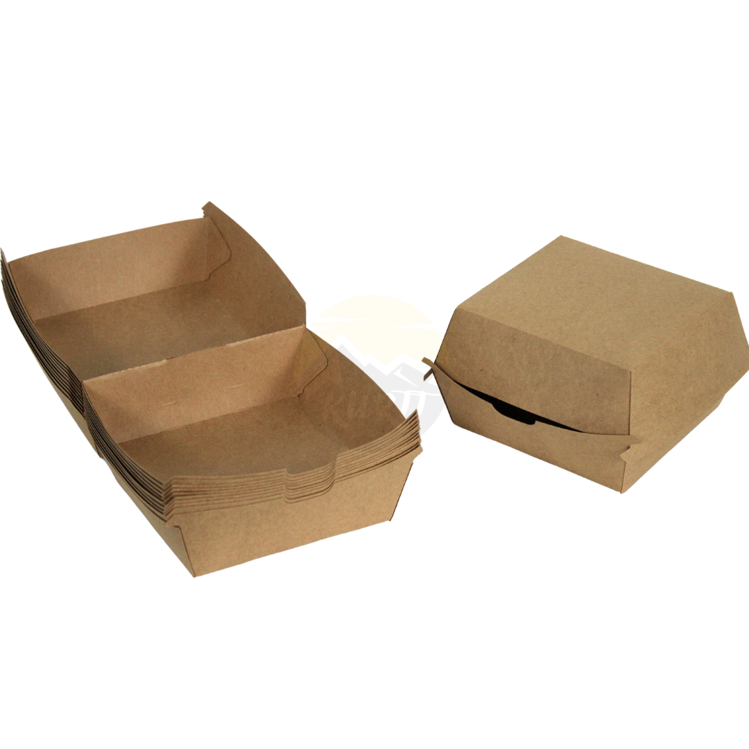 Hamburgerbox MEDIUM Kraft - 100 Stück