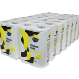 KURTT - 64 Küchenpapier, 2-lagige Küchenrolle, schnell saugfähig.