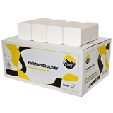 3 x 200 Papieren handdoekjes cellulose, wit 2-laags 24 x 21 cm Z-vouw