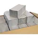 10.000 papirhåndklæder 1-lag, grå 25 x 23 cm, z fold papirhåndklæder, papirhåndklæder