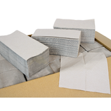 10.000 papirhåndklæder 1-lag, grå 25 x 23 cm, z fold papirhåndklæder, papirhåndklæder