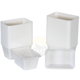 Microwave containers with lid white